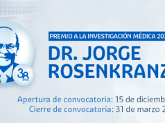 Cierra este 22 de abril inscripciones para el premio a la investigación médica Dr. Jorge rosenkranz