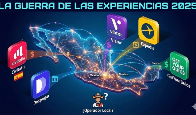 📊 La Guerra de las Experiencias 2025: ¿Quién se está quedando con los dólares del turismo en México?